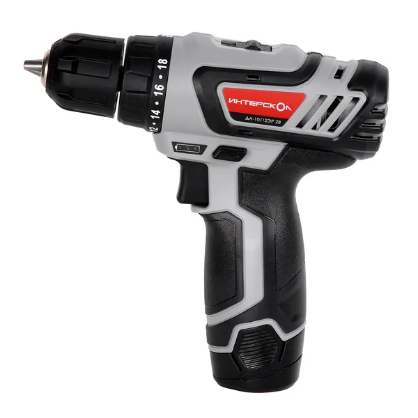 Изображение товара Аккумуляторная дрель-шуруповерт Интерскол ДА-10/12ЭР (595.2.1.20)