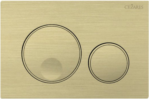 Изображение товара Кнопка для инсталляции Cezares RELAX-BTN-BORO (брашированное золото)