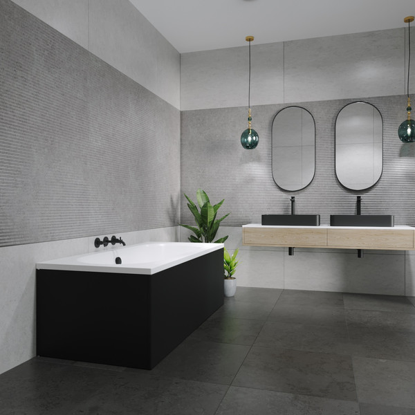 Изображение товара Ванна акриловая Lauter Ava 180 / 21208080 (с ножками и сифоном 21Y11030 хром)