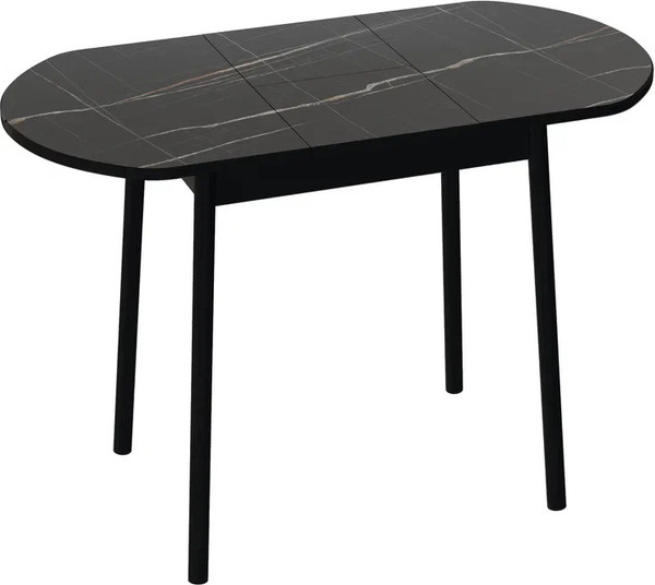 Изображение товара Обеденный стол ВВР Кэлли 2 раздвижной (черный тунис/черный )
