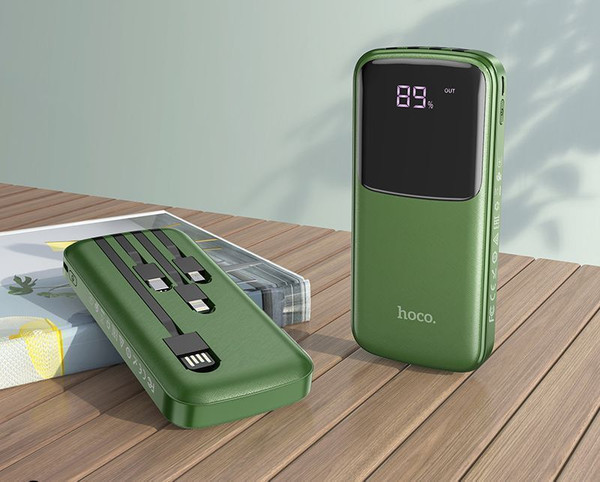 Изображение товара Портативное зарядное устройство Hoco DB07 10000mAh (хаки)