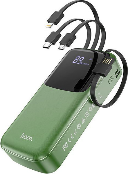 Изображение товара Портативное зарядное устройство Hoco DB07A 20000mAh (хаки)