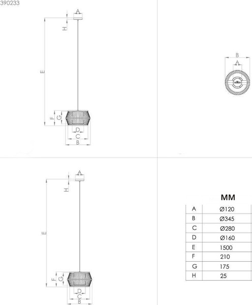 Изображение товара Потолочный светильник Eglo Monterroso 390233