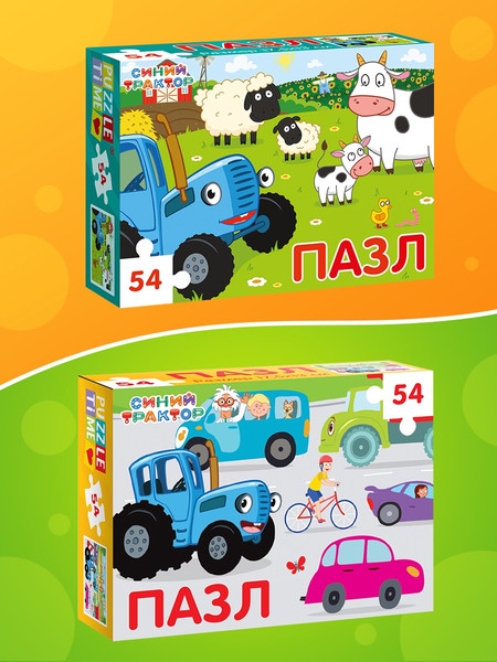 Изображение товара Набор пазлов Синий трактор 10 в 1 / 10862335