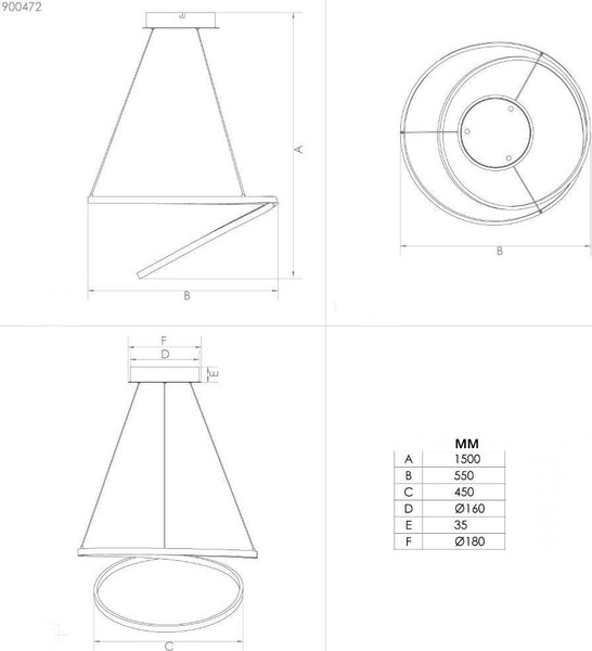 Изображение товара Потолочный светильник Eglo Ruotale 900472