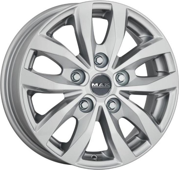 Изображение товара Литой диск MAK Load 5 3 15x6.5" 5x160мм DIA 65.1мм ET 58мм Silver