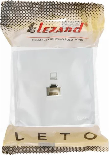 Изображение товара Розетка Lezard Leto 752-0200-139 (белый)