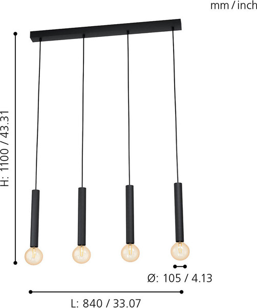 Изображение товара Люстра Eglo Cortenova 98057