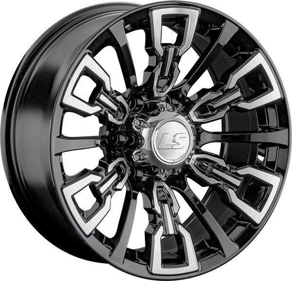 Изображение товара Литой диск LS wheels 1363 17x8" 6x139.7мм DIA 106.1мм ET -15мм BKF