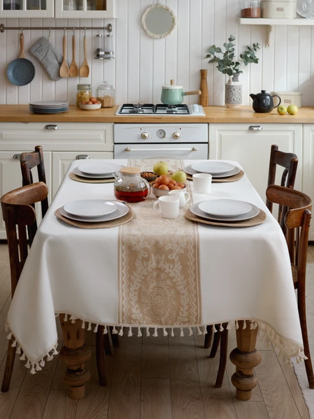 Изображение товара Скатерть Home One Linen Weave 140x220 / 436215 (бежевый)