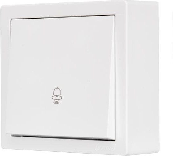 Изображение товара Кнопка звонка Lezard Leto 752-0200-103 (белый)