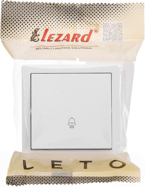 Изображение товара Кнопка звонка Lezard Leto 752-0200-103 (белый)