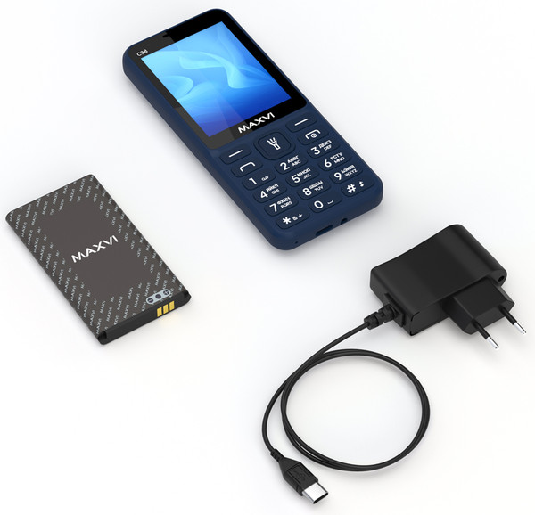 Изображение товара Мобильный телефон Maxvi C38 (синий)