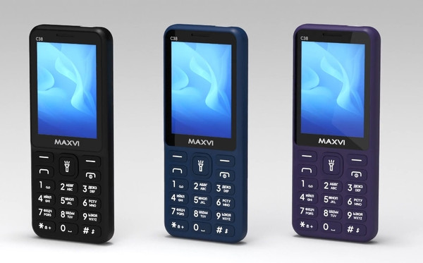 Изображение товара Мобильный телефон Maxvi C38 (синий)