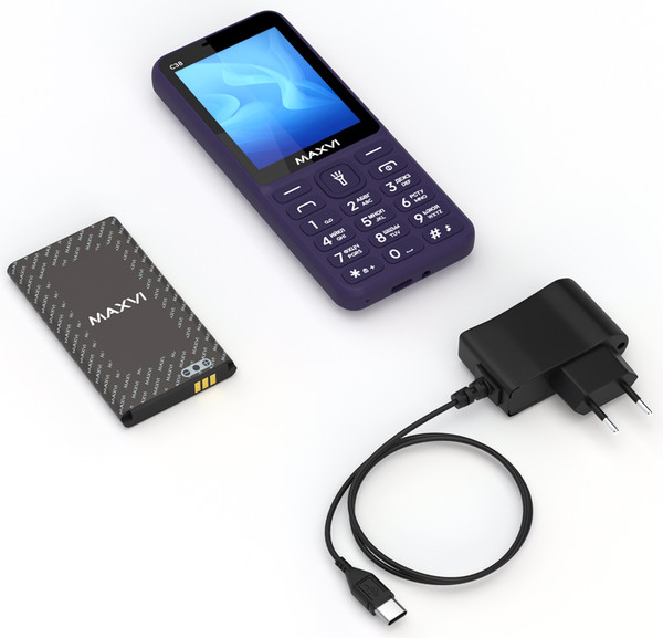 Изображение товара Мобильный телефон Maxvi C38 (фиолетовый)