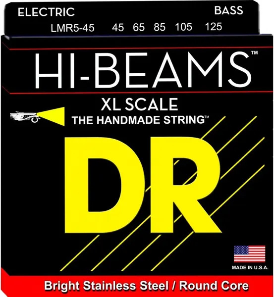 Изображение товара Струны для бас-гитары DR Hi-Beam LMR5-45 45-125