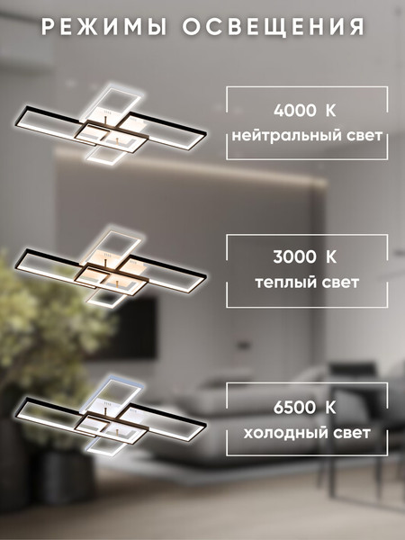 Изображение товара Люстра Aitin-Pro D6558/5 (белый/черный)