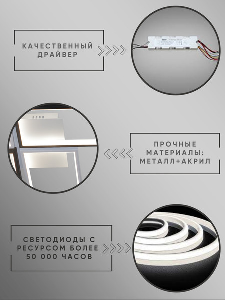 Изображение товара Люстра Aitin-Pro D6558/4 (белый/черный)