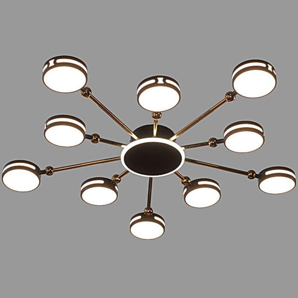 Изображение товара Люстра Aitin-Pro H77119/10+1T (черный/золото)