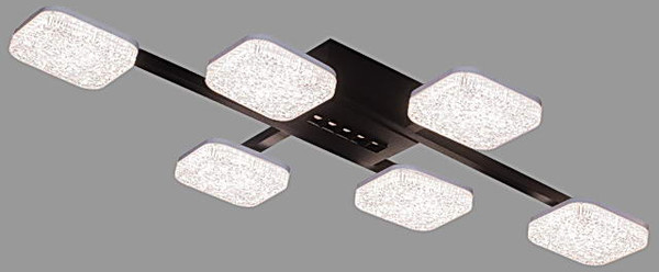 Изображение товара Люстра Aitin-Pro H26187/6+1 (черный)