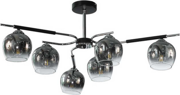 Изображение товара Люстра Aitin-Pro НПБ 02-6х60-105 / K312/6 (черный/хром)