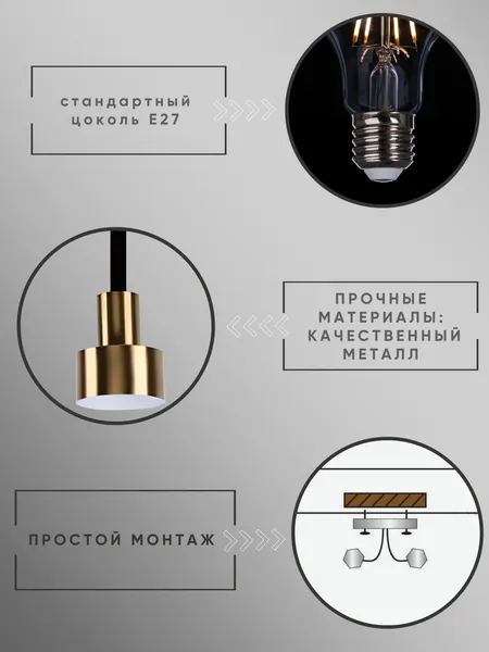 Изображение товара Потолочный светильник Aitin-Pro НСБ 01-2х60-101 / D1091/2 (черный)