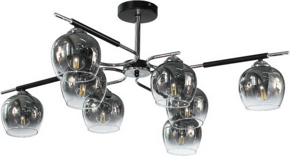 Изображение товара Люстра Aitin-Pro НПБ 02-8x60-105 / K312/8 (черный/хром)