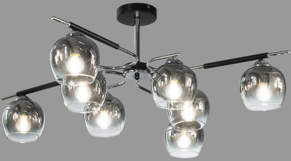 Изображение товара Люстра Aitin-Pro НПБ 02-8x60-105 / K312/8 (черный/хром)