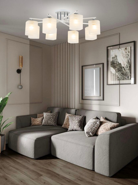 Изображение товара Люстра Aitin-Pro НПБ 02-8x40-105 / 07562/8 (белый/хром)