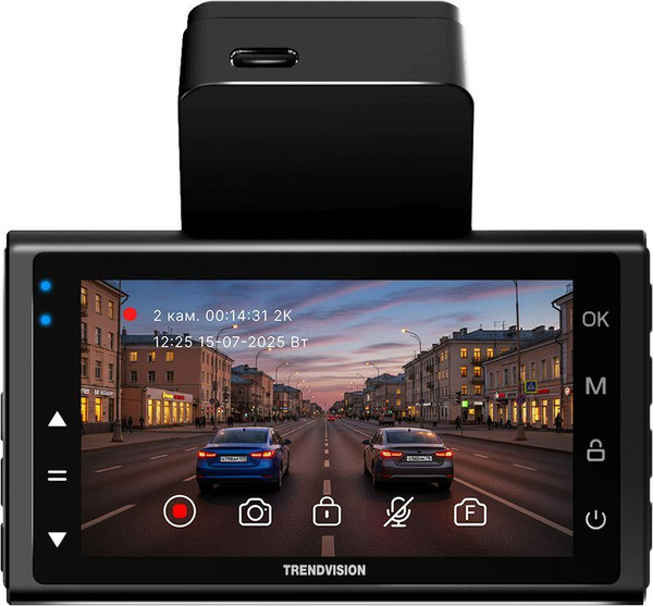 Изображение товара Автомобильный видеорегистратор TrendVision Online Air 4G (черный)