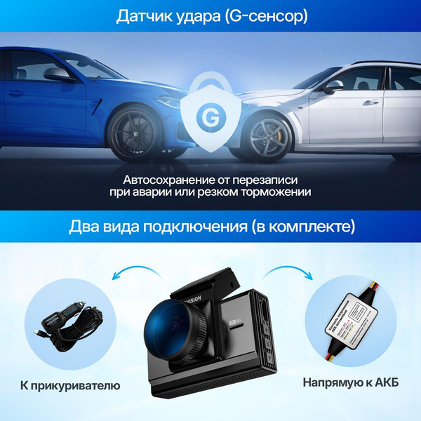 Изображение товара Автомобильный видеорегистратор TrendVision Online Air 4G (черный)