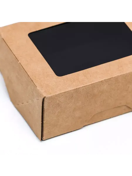 Изображение товара Набор коробок упаковочных для еды 1EA OB350/bBL (350мл, черный вельвет)