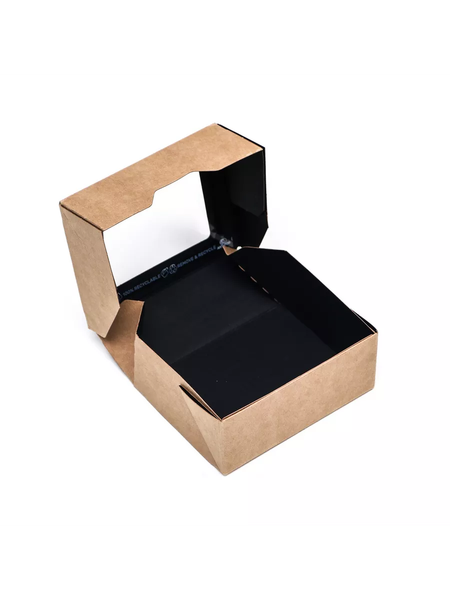 Изображение товара Набор коробок упаковочных для еды 1EA OB350/bBL (350мл, черный вельвет)