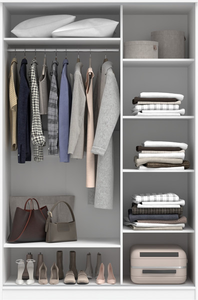 Изображение товара Шкаф-купе Кортекс-мебель Лагуна ШК02-00 (белый/орех элия)