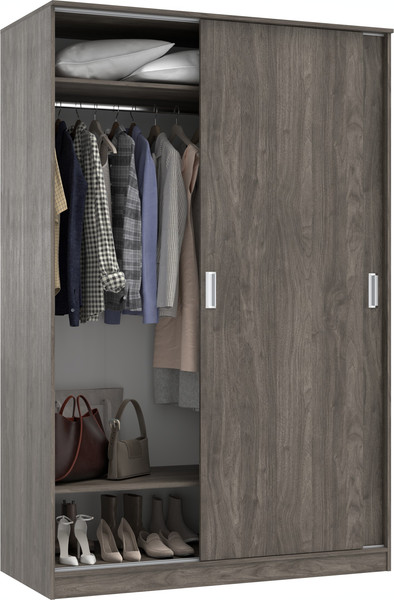 Изображение товара Шкаф-купе Кортекс-мебель Лагуна ШК02-00 (орех элия)