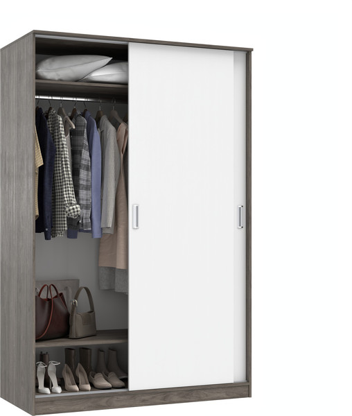 Изображение товара Шкаф-купе Кортекс-мебель Лагуна ШК02-00 (орех элия/белый)