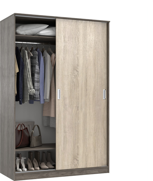 Изображение товара Шкаф-купе Кортекс-мебель Лагуна ШК02-00 (орех элия/дуб сонома)