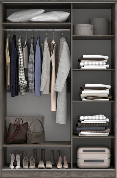 Изображение товара Шкаф-купе Кортекс-мебель Лагуна ШК02-01 (орех элия)