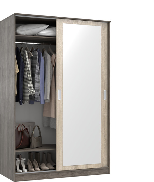 Изображение товара Шкаф-купе Кортекс-мебель Лагуна ШК02-01 (орех элия/дуб сонома)