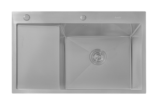 Изображение товара Мойка кухонная Astir Decor Satin C78x51R (с сифоном, дозатором и коландером)