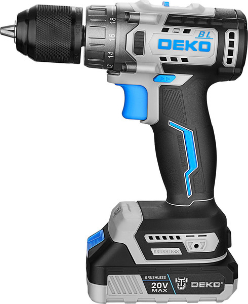 Изображение товара Аккумуляторная дрель-шуруповерт Deko ZKCD20V ONE + 20V / 084-1003