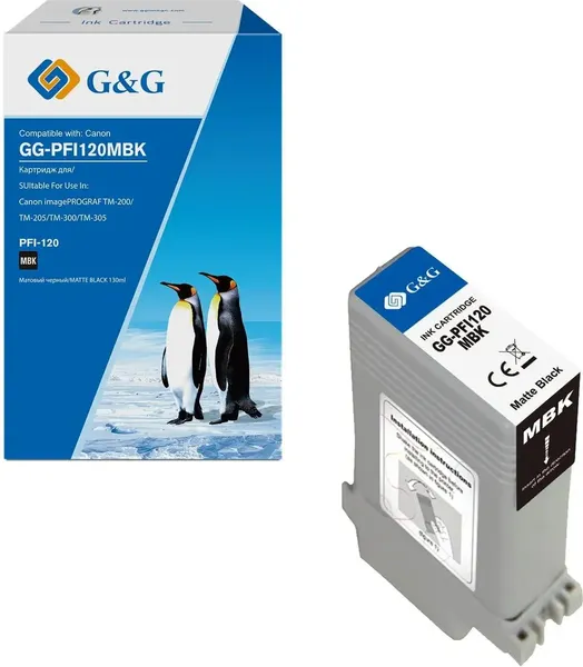 Изображение товара Картридж G&G GG-PFI120MBK