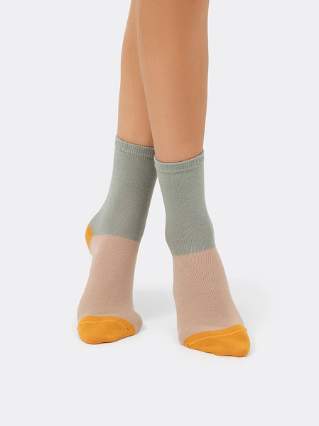 Изображение товара Носки детские Mark Formelle 430A-2071 (р.14, кэмел/капучино/оливка)