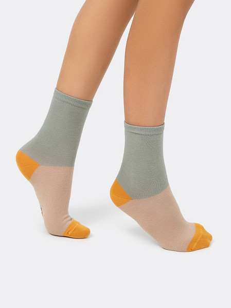 Изображение товара Носки детские Mark Formelle 430A-2071 (р.14, кэмел/капучино/оливка)