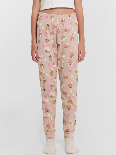 Изображение товара Пижама детская Mark Formelle 567743 (р.140-68, домики на бежевом)