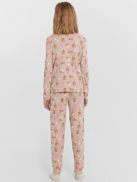 Изображение товара Пижама детская Mark Formelle 567743 (р.140-68, домики на бежевом)