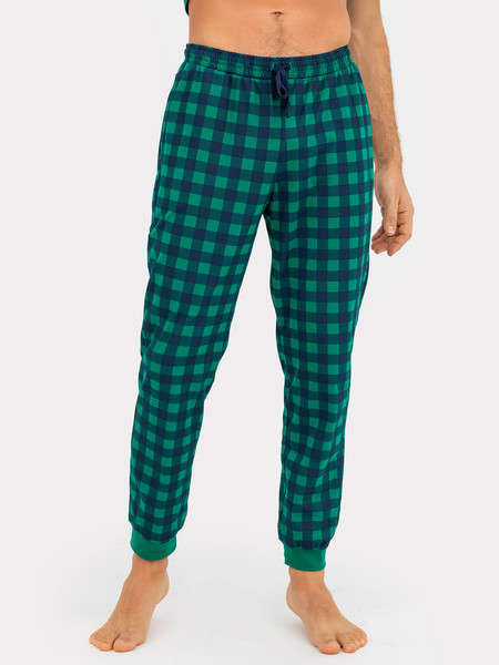 Изображение товара Комплект домашней одежды Mark Formelle 591043 (р.88-78-170/176, зеленый/сине-зеленая клетка)