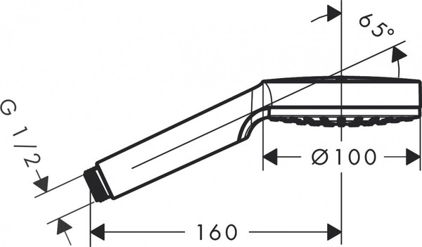 Изображение товара Лейка ручного душа Hansgrohe Crometta 1jet EcoSmart 26333400