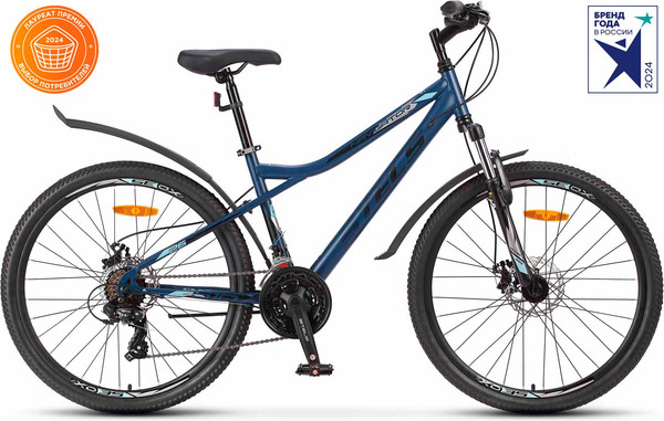 Изображение товара Велосипед STELS Navigator 510 MD 26 (14, темно-синий, разобранный, в коробке)