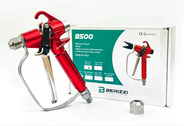 Изображение товара Пневматический краскопульт Berizzi B 500 1/4 NPS Diff 7/8-104005G / A00027248